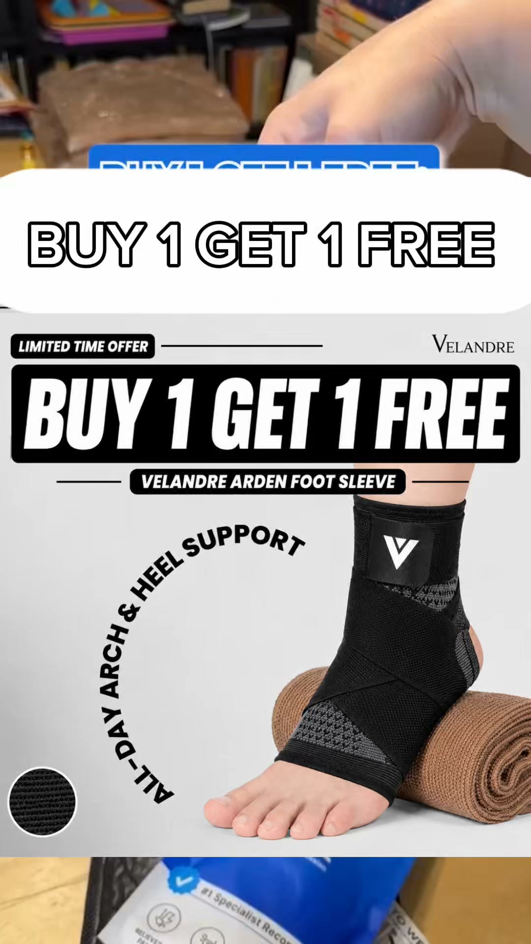 Velandre Arden — Arch Support Foot Sleeve