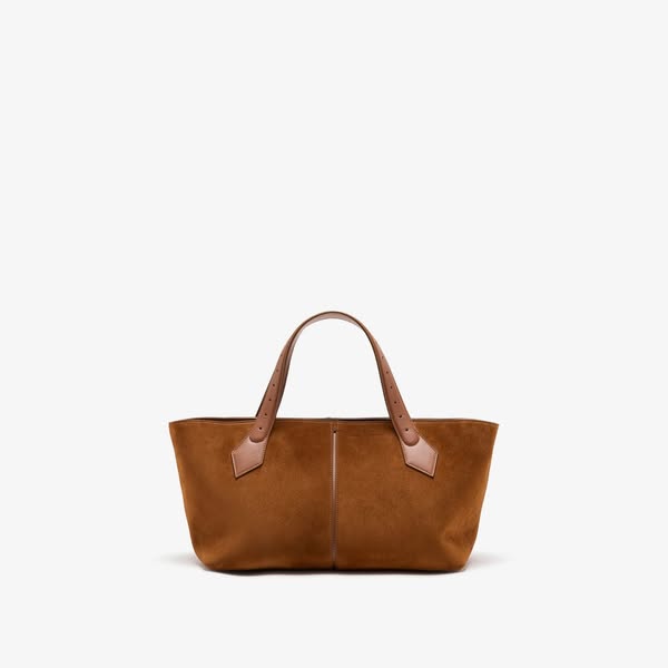 East West Chelsea Tote in Soft SuedeLeather Focus