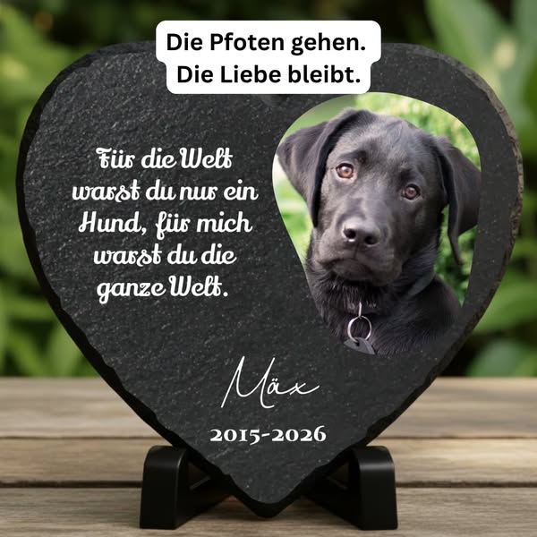 Personalisiertes Andenken an deinen Hund