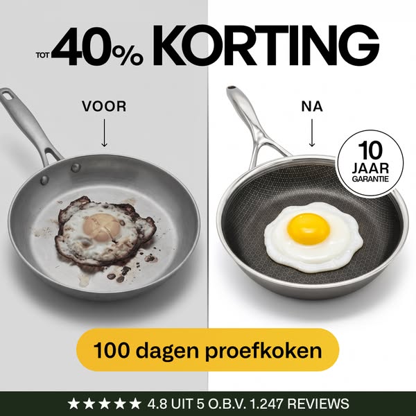100% PFAS-vrije pannen