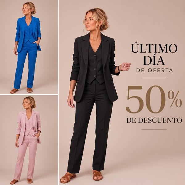 Traje Safira (Chaqueta + Pantalón + Chaleco)