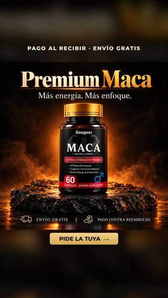 Maca 1900 mg · Envío gratis y pago al recibir
