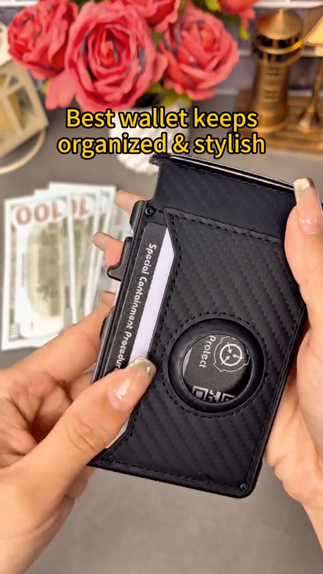 Wallet for Men - Slim Leather Slots Credit Card Holder