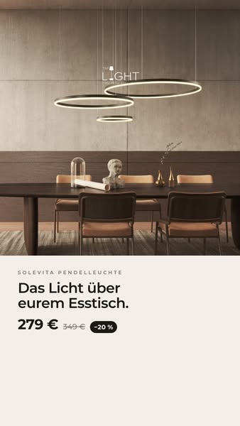 Die Ringleuchte für euren Esstisch