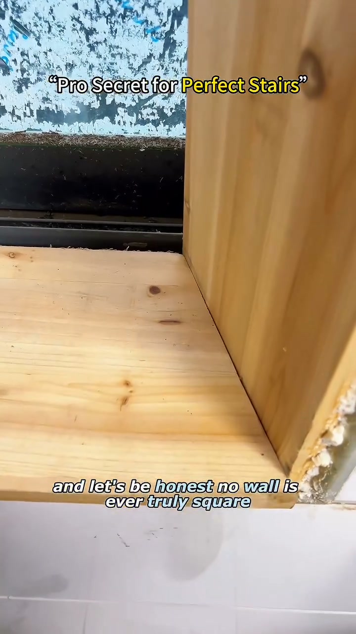 Perfect-Fit Stair Treads—No Guesswork Capture the width and both end angles in one setup.
