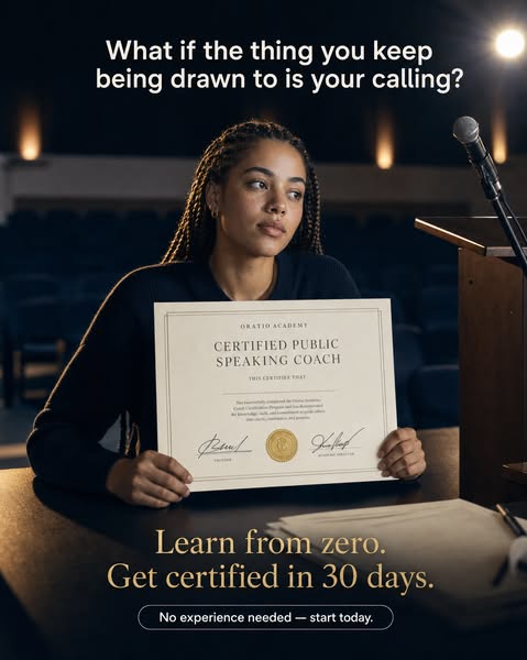 Become a Public Speaking Coach in 30 Days