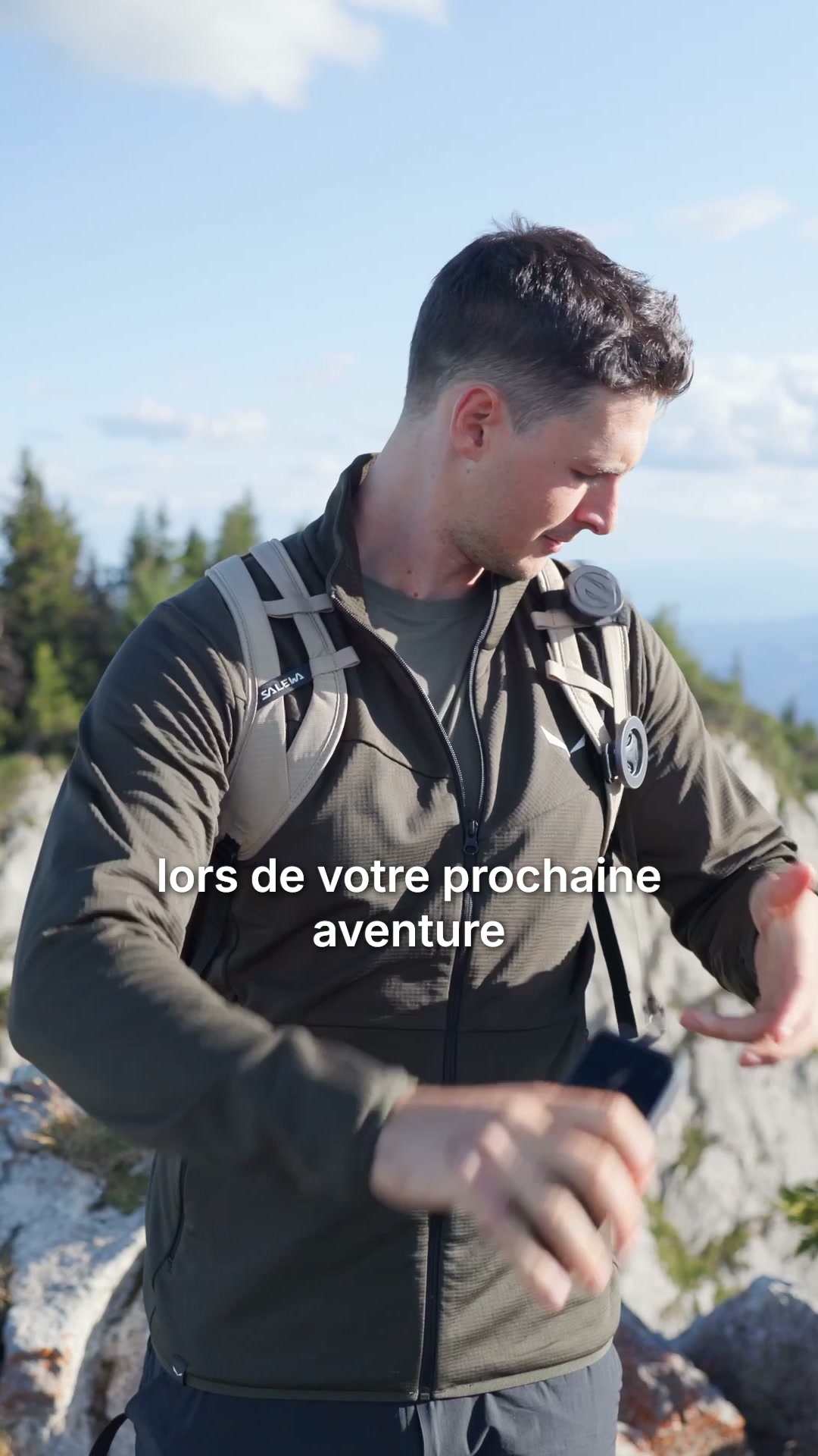 Sécurité téléphone + support magnétique pour votre sac à dos de randonnée