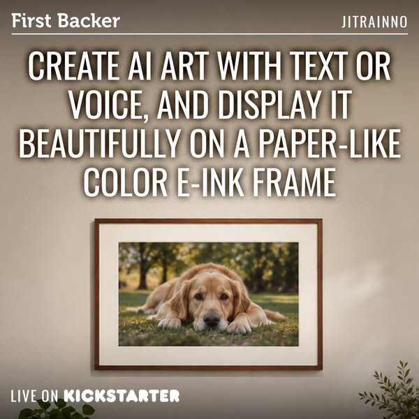 AI E-Ink Canvas For Living Wall Art