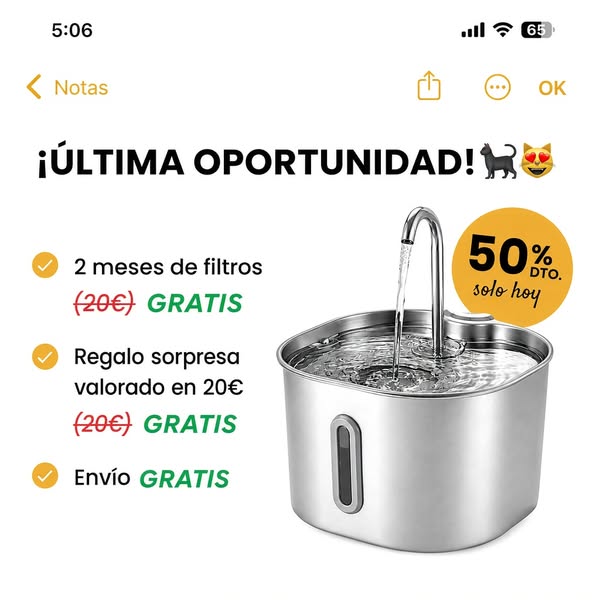 Tu mascota beberá hasta 3× más agua