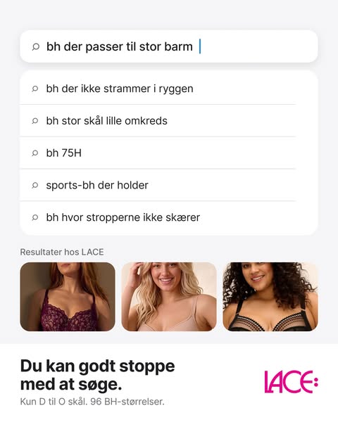 Kun BH'er i D til O skål
