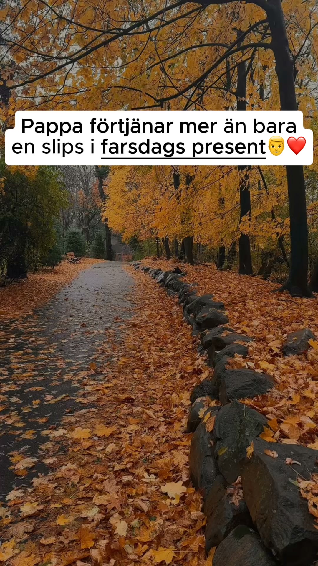En farsdags present som aldrig glöms bort