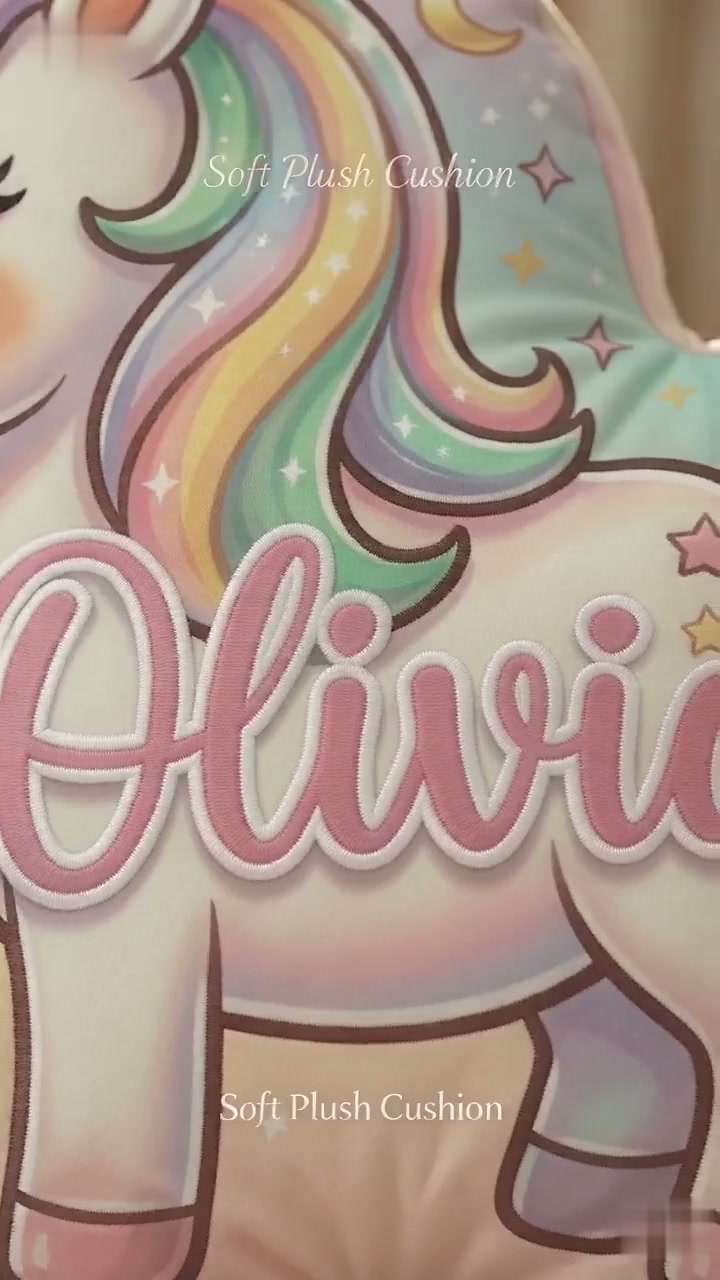 A Magical Unicorn Pillow Made Just for Her