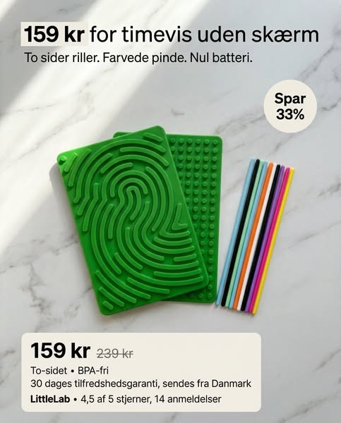 Skærmfri leg til små hænder