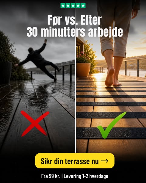 Glat terrasse efter regn? Det er kun et spørgsmål om tid.
