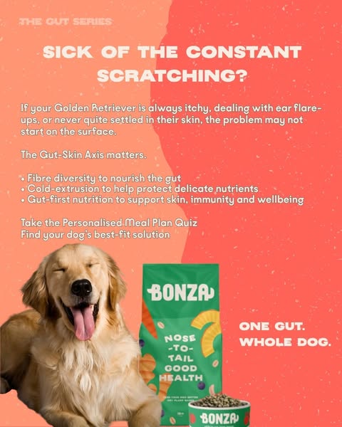 Anúncio de Bonza Dog Foods