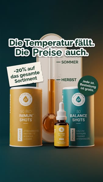 Herbststart mit 20% auf alles
