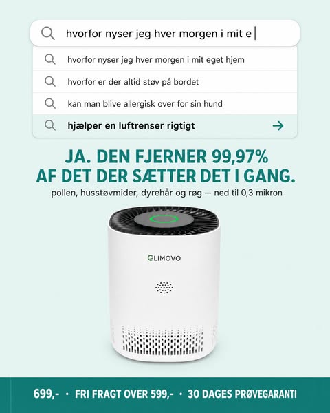 Kun 699 kr. for et friskere hjem