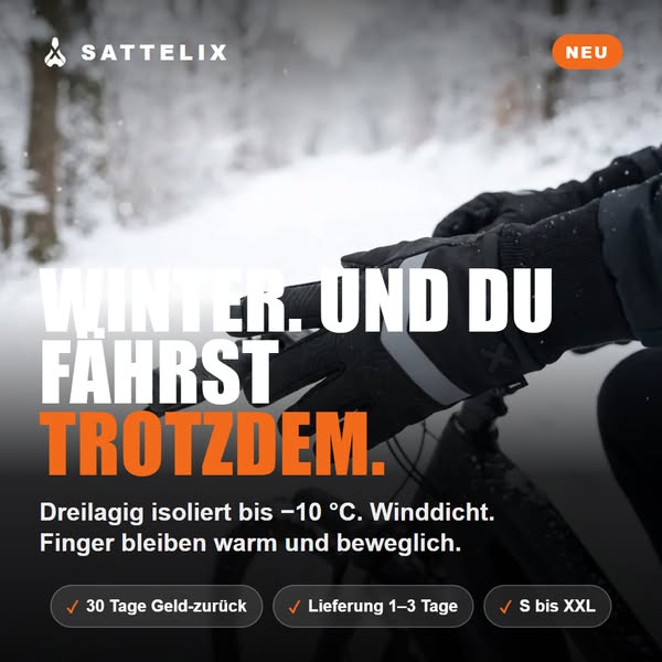 Winter. Und du fährst trotzdem.