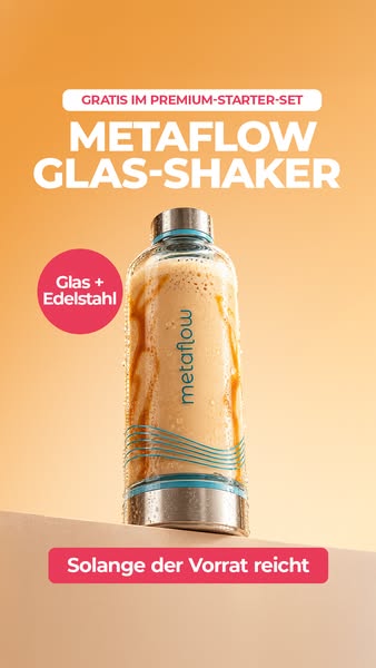 Abnehm-Shake² aus Glas: GRATIS Shaker im Premium-Set