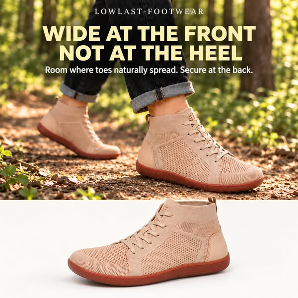 Wide at the Front. Not at the Heel.