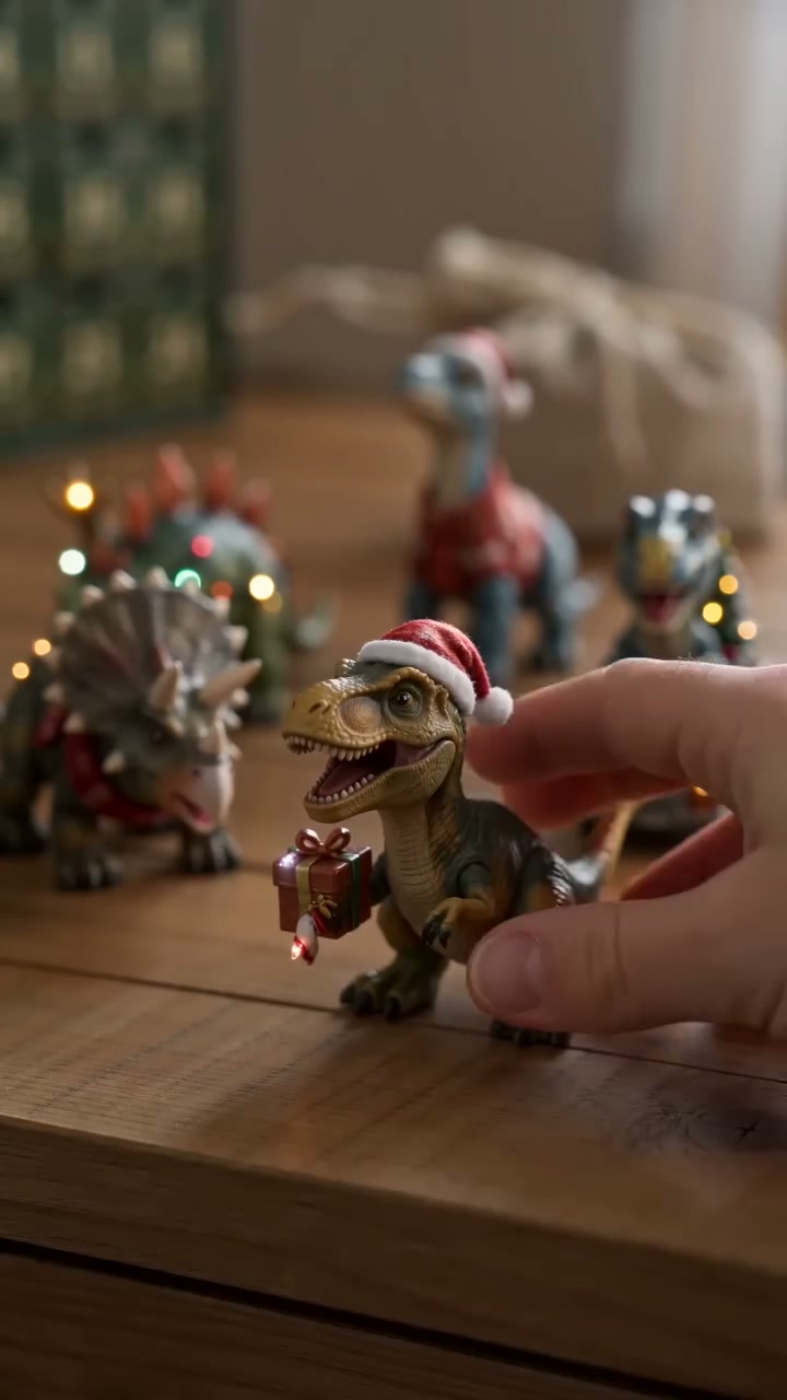 24 Days of Dinosaur Christmas Advent Calendar – 24 Collectible Dino Figurines & Holiday Surprises