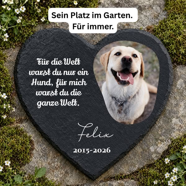 Personalisiertes Andenken an deinen Hund