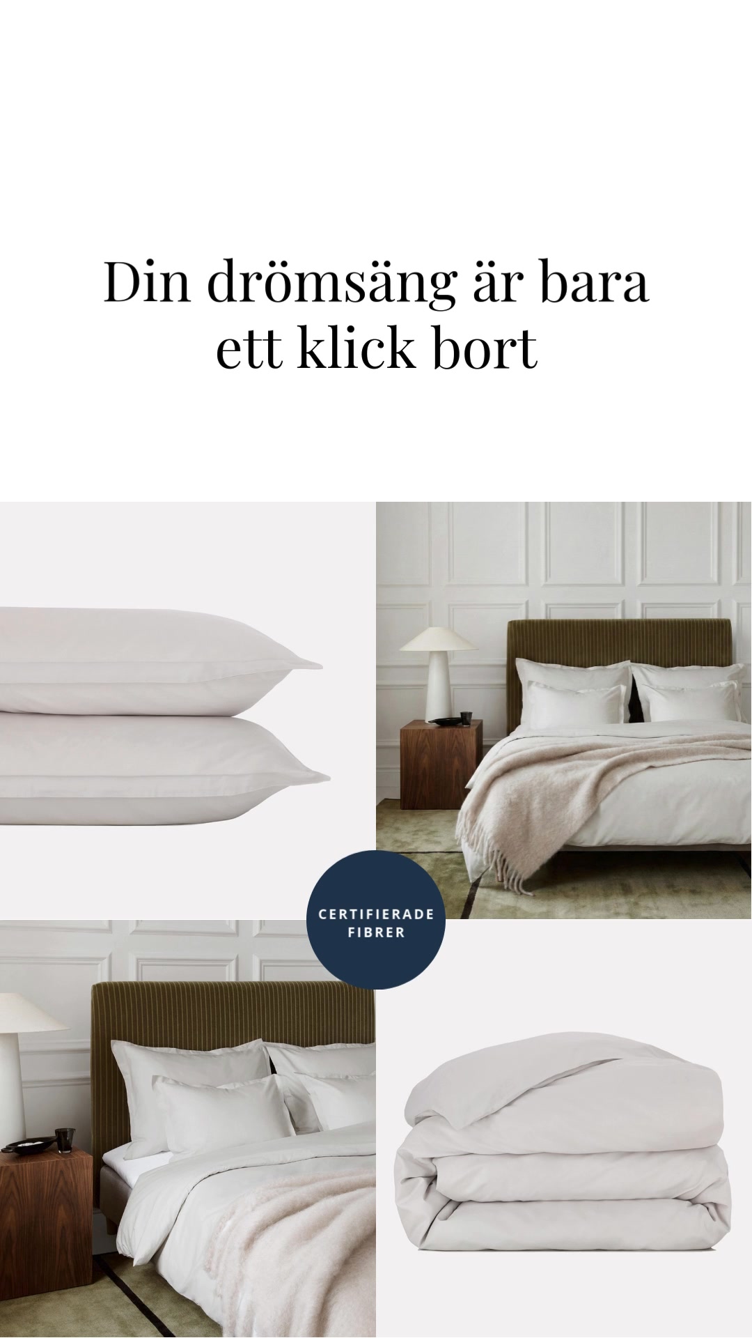 Njut av mjukheten i våra lakan