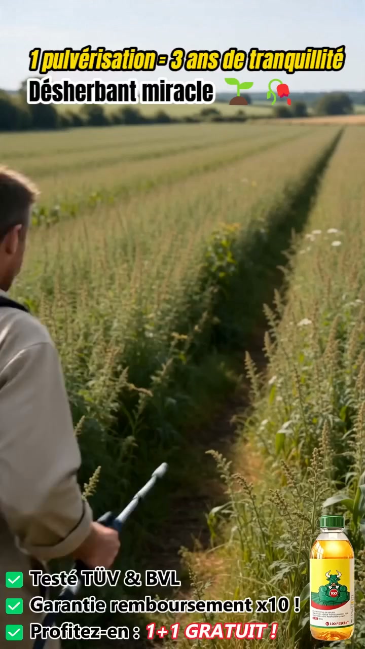 Adieu les mauvaises herbes pour 5 ans !