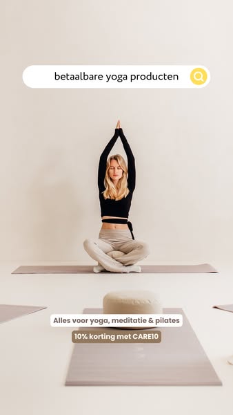 Betaalbare producten voor yoga, meditatie en pilates