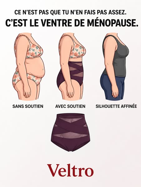 Ce ventre n'est pas qu'une prise de poids. C'est le ventre de ménopause.