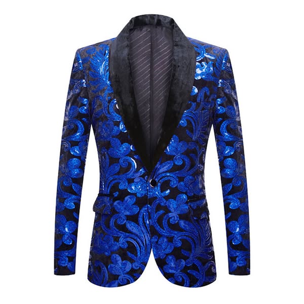O criativo por trás: Multicolor Velet Sequins Tuxedo（7 Colors）S8025-1