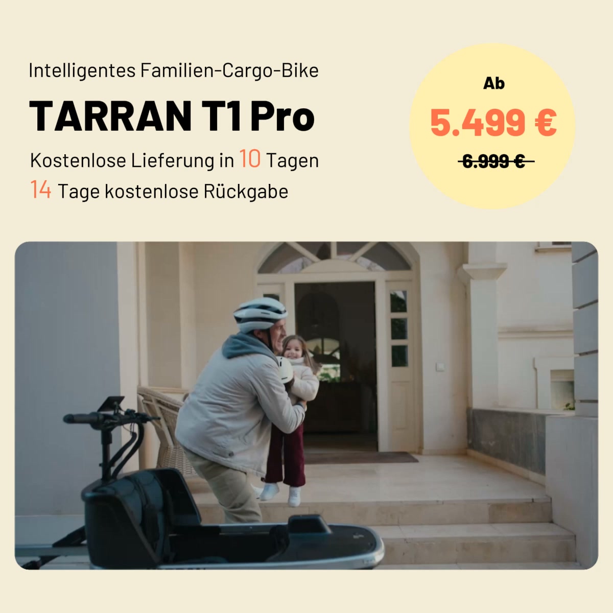 Outlet T1 Pro: smartes Familien-Cargo