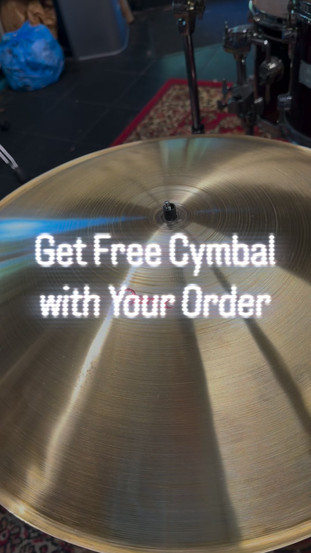 We double your order. Get up to 3 free cymbals.