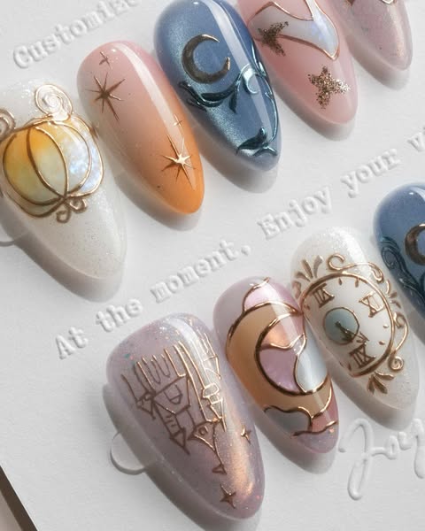 Fall Tales Press On Nails | Handmade Fairytale Nail Art | Joyee Nails