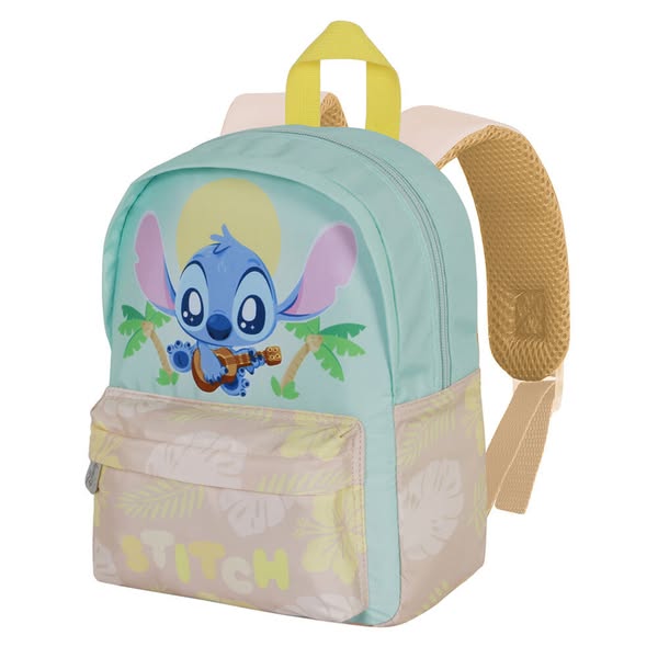 LILO & STITCH Mochila Pré-Escolar Joy Stitch, 290 x 40 x 240 mm, Amarelo e Azul