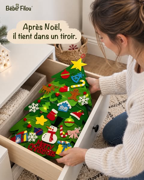 Facile à ranger après Noël