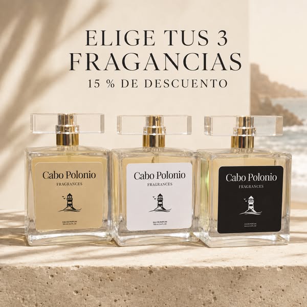 Elige 3 fragancias y ahorra un 15 %