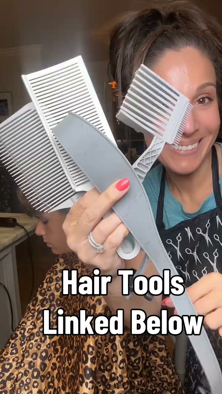4-Piece Hair Cutting Guide Kit | Easy Self-Fade, Curved Neckline Template & Adjustable Silicone Band