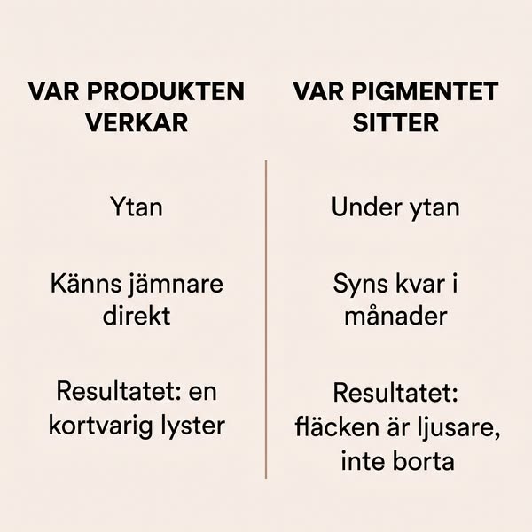 Åldersfläckar under lupp