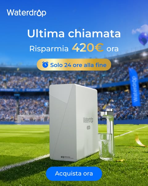 Waterdrop X12: Osmosi Inversa Alcalina Veloce
