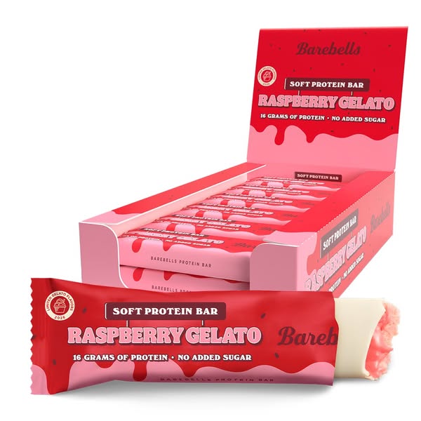 Barebells Soft Protein Bar - Raspberry Gelato (12x 55g)