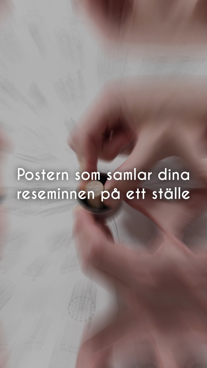100 platser från Sverige - på en poster