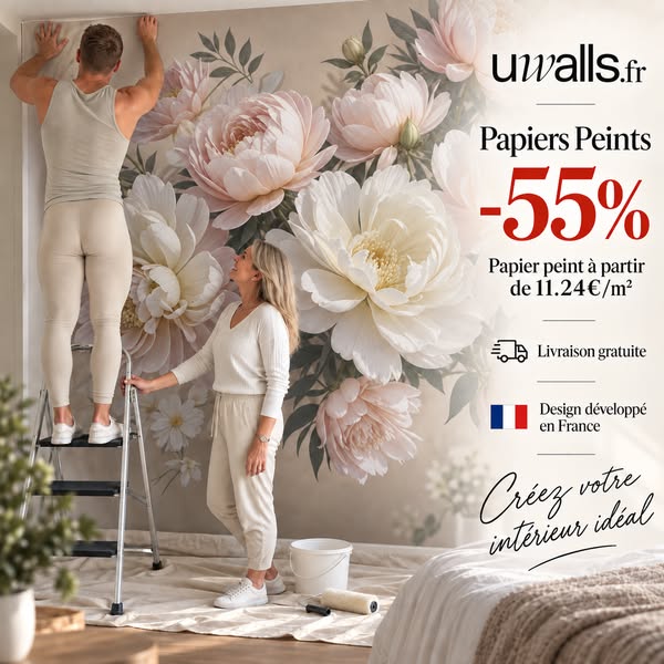 ‼ –40 % DE REMISE‼ PAPIERS PEINTS (€13)