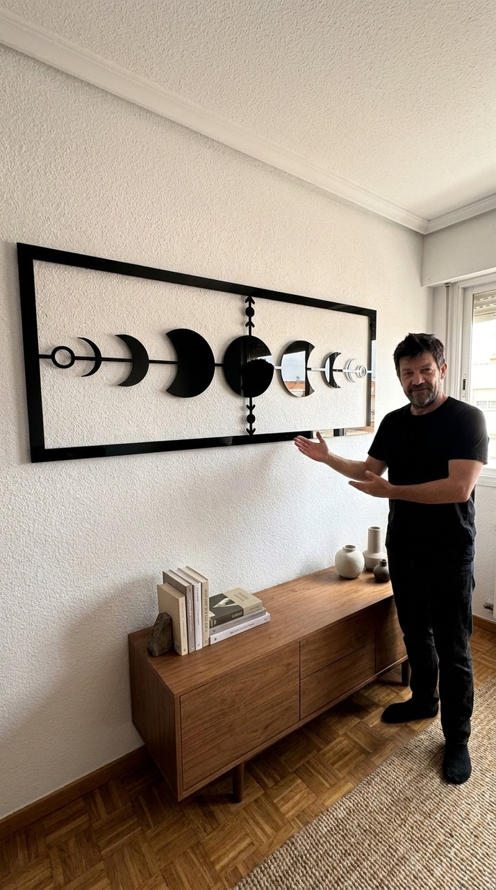 Cuadro Fases Lunares en aluminio