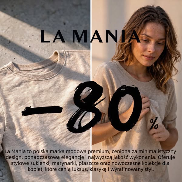 La Mania Tylko dziś -80%