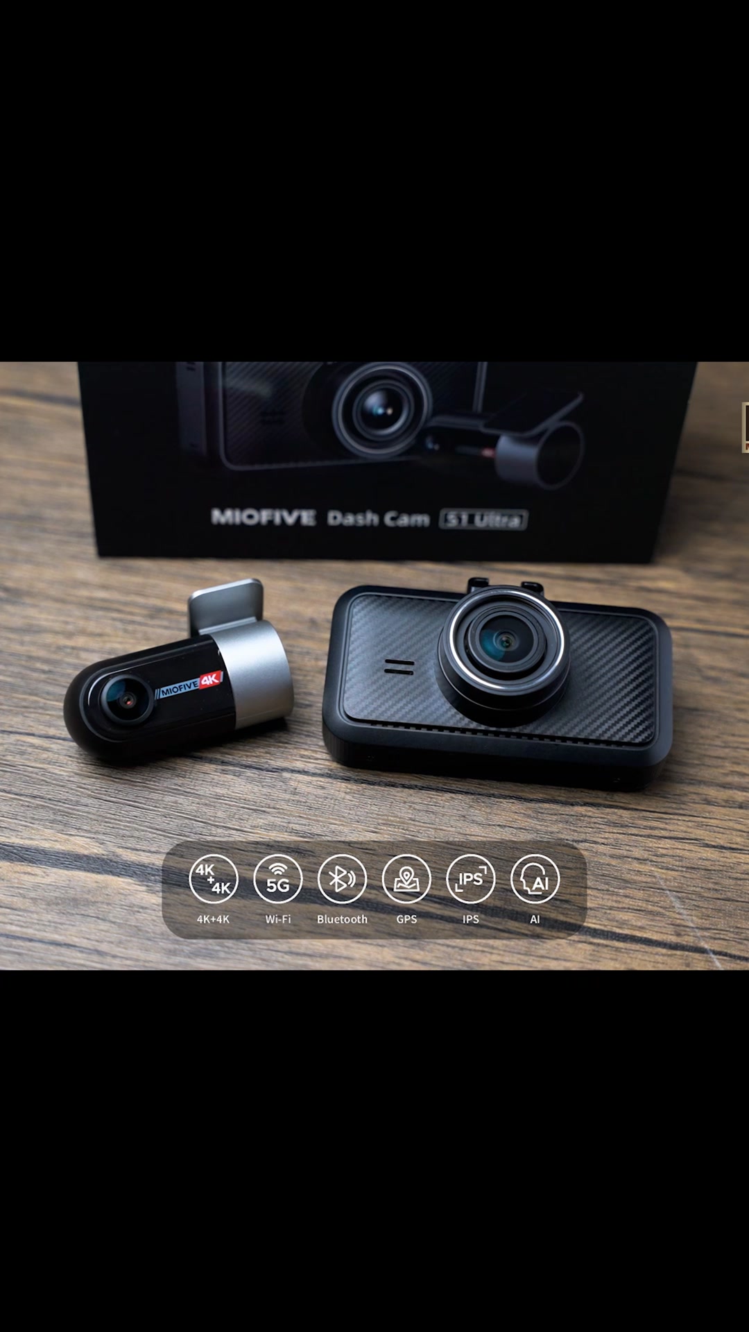 True 4K Dash Cam | 5G Wi-Fi & GPS & APP