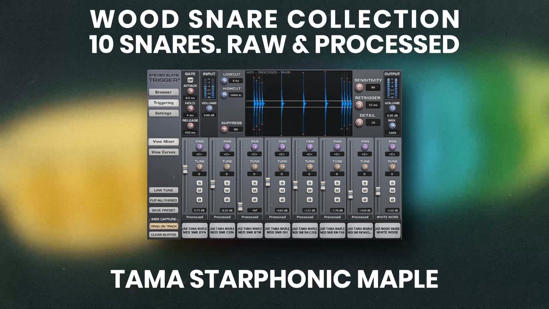 Wood Snare Collection Drum Samples