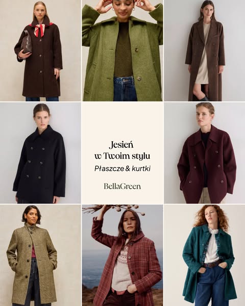 Płaszcze Naturalne materiały | Bella Green