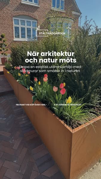 Stödmurar som lyfter trädgården