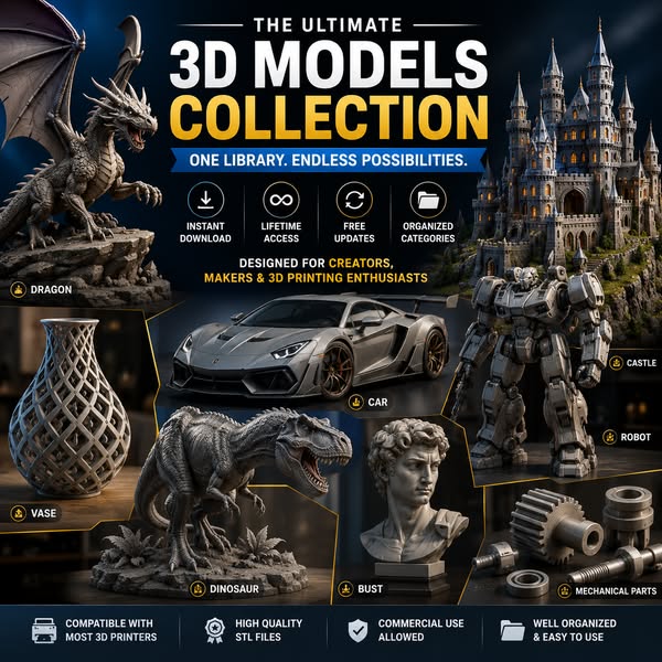 900,000+ STL Files – Instant Access